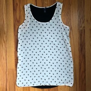 Gap Mixed Media Bow Print Tank